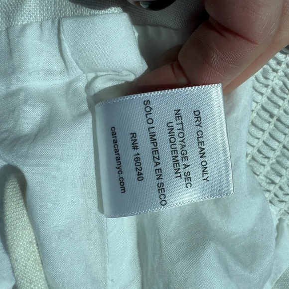 Cara Cara Cream Ruched Tie Front Crop Top - Picture 8 of 8